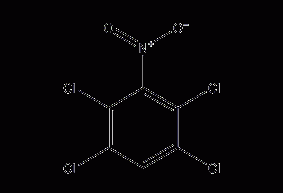 2,3,5,6-tetrachloronitrobenzene structural formula