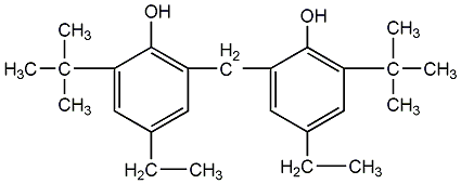 2,2'-methylenebis(6-tert-butyl-4-ethylphenol) Structural formula