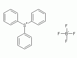 Triphenylsulfonium tetrafluoroborate structural formula