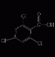 2,4,6-Trichlorobenzoic acid structural formula