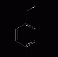 Structural formula of p-methoxyphenylethylamine