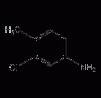 3-chloro-4-methylaniline structural formula