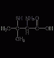 D-(-)-Penicillamine structural formula
