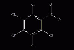 Pentachloronitrobenzene structural formula