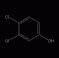 3,4-dichlorophenol structural formula